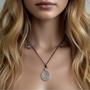 Elegant Silver or Gold  Pendant Necklace